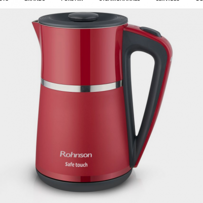 Rohnson Safe Touch R-7524 Βραστήρας 1.7lt 2200W Κόκκινος